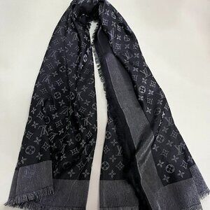 Louis Vuitton Charcoal Monogram Shawl